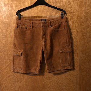 Man Corduroy Cargo Shorts